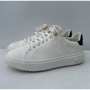 Louis Vuitton Time Out White Sneakèrs Women’s Size 37 PRE OWNED